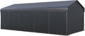 PHI VILLA 12 x 25 ft Heavy Duty Car Port by PHIVILLAThepioneerofcomfortablehouseholdsupplies