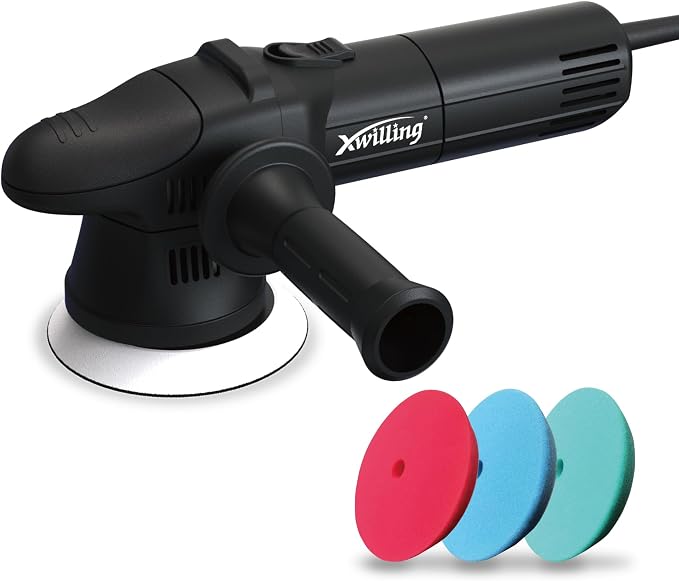 Buffer Polisher, 5-Inch 8MM Dual Action Random Orbital Car Polisher by XWILLING