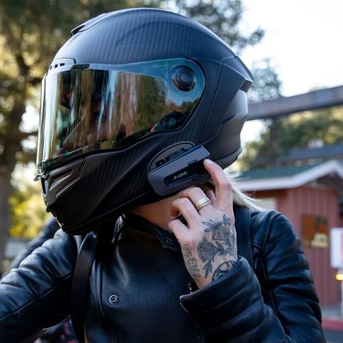 Cardo PACKTALK Edge Motorcycle Bluetooth Communication System Headset Intercom - Image 5