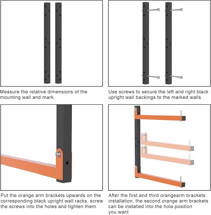 2 Pack Lumber Storage Rack, Heavy Duty Wood Storage Racks - Image 7