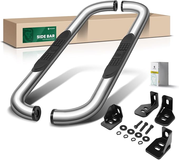 YHTAUTO 3 Inch Running Boards Side Step Bars Fit by YHTAUTO