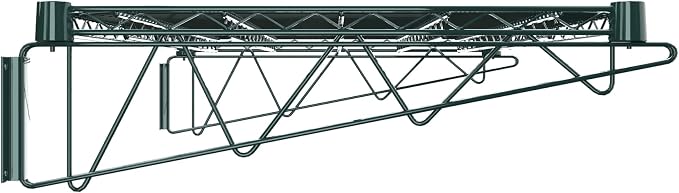 24" x 36" Green Epoxy Wire Wall Mount Shelf - Image 5
