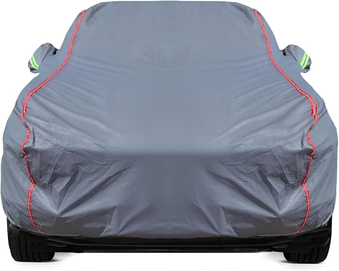 Breathable New Material, Waterproof Car Cover, Locks and Zipper Doors, by QUYDDC