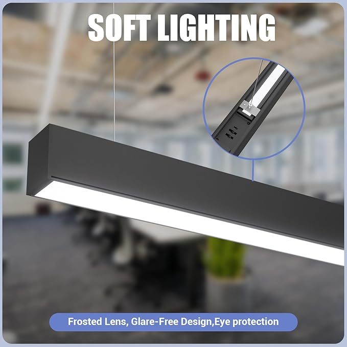 8FT LED Linear Light, 100/90/80/70/60W Up and Down Light, 3000/4000/5000K CCT - Image 8