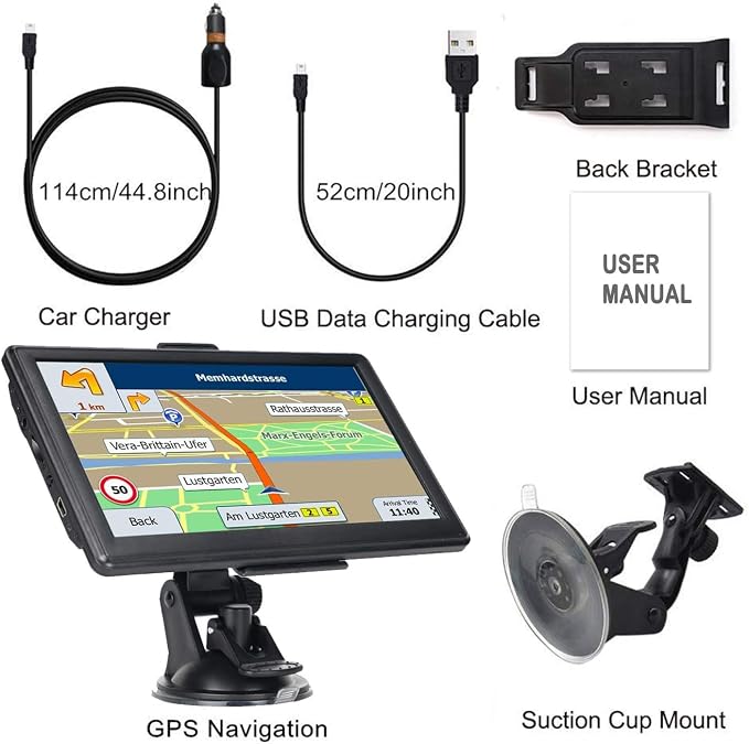 GPS Navigator for Car 7 Inch, GPS Truck Drivers Commercial 2025, Trucker GPS - Image 7