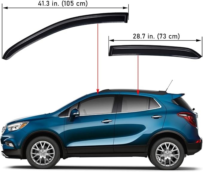 Lightronic Extra Durable Outside-Mount Auto Vent Window Visor, Fit 2013-2022 - Image 2