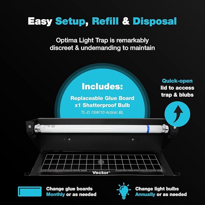 Catchmaster Vector Optima Light Trap, UV Light Fly Traps - Image 7