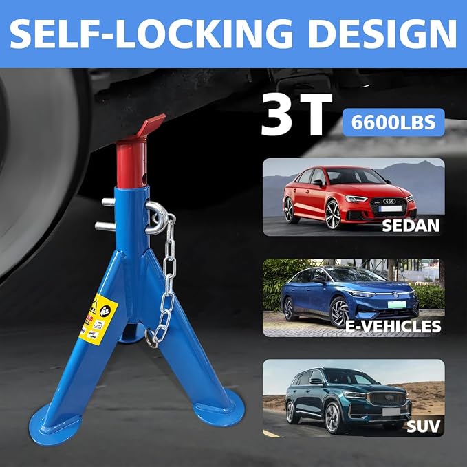 Jack Stands 3 Ton Lifting Car Stand - Image 6
