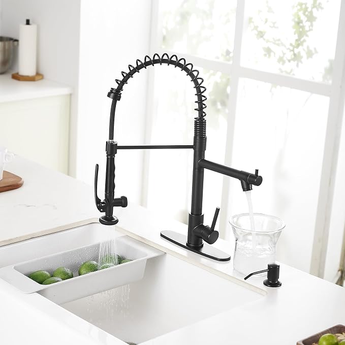 Fapully Commercial Pull Down Kitchen Sink Faucet - Image 2