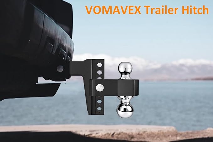 Adjustable Trailer Hitch-Drop Hitch Fits 2.5-Inch Receiver -6" Drop/Rise Tow - Image 3
