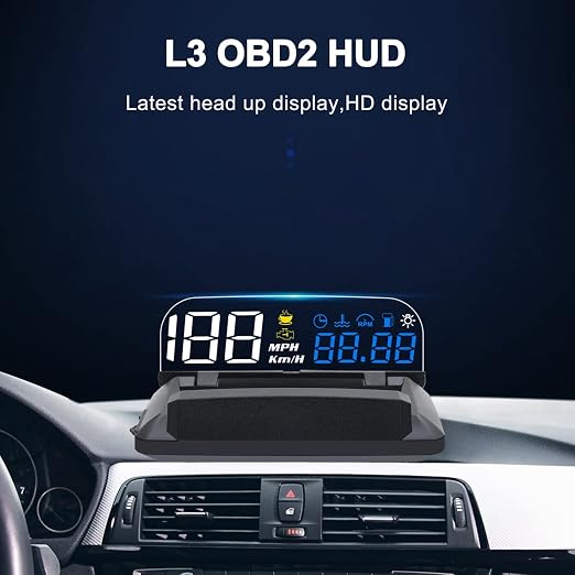 KAOLALI Car Hud Head Up Display Speedometer Odometer OBD2 HD 3D Reflection - Image 2