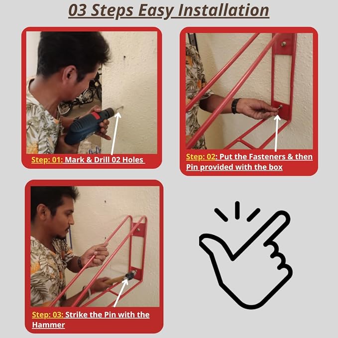 Bike Wall Mount Vertical Hanger - Image 3