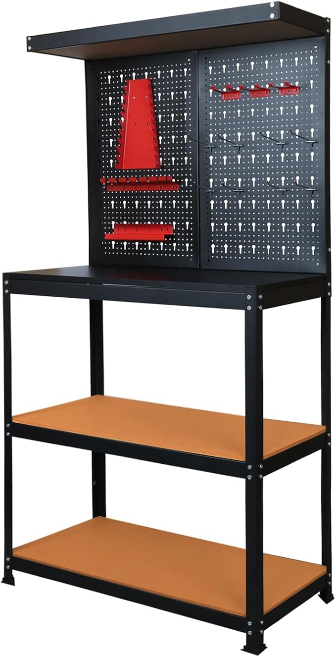 Prostormer Workbench, 31.5 inch Multipurpose Garage Work Bench Table - Image 2