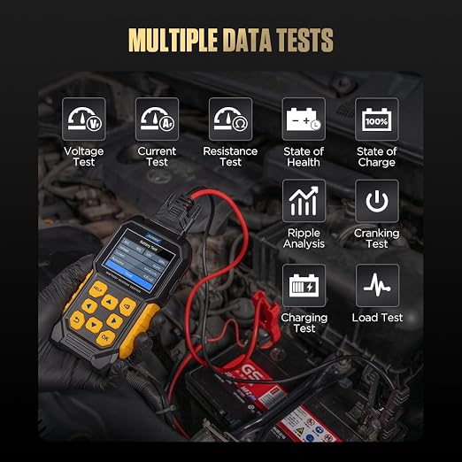 Automotive Battery Load Tester 12V/24V 100-2400 CCA Car Battery Analyzer - Image 3