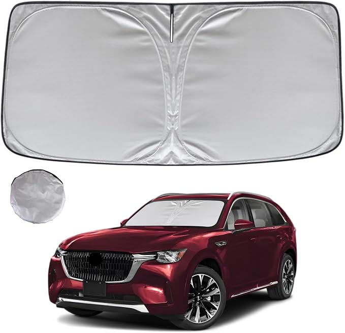 KAYZT Windshield Sun Shade for 2024-2025 2026 Mazda CX-90 CX90 Foldable by KAYZT