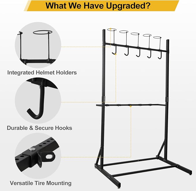 Upgraded Freestanding Bike Rack Storage - Image 3