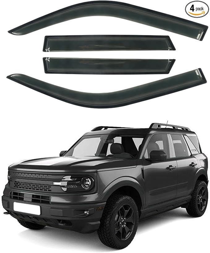 Rain Guards Tape-On Side Window Visor Fit by CHYKORLA
