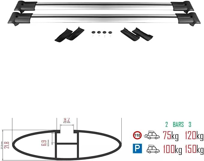Roof Racks Cross Bars for Subaru Outback Wilderness 2021 2024 Roof top Cargo - Image 8