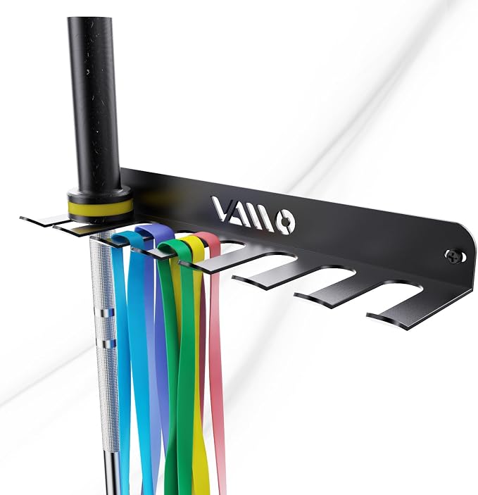VAIIO Single Olympic Barbell Hanger, Garage Gym Bar Wall Rack, Vertical Barbell by VAIIO