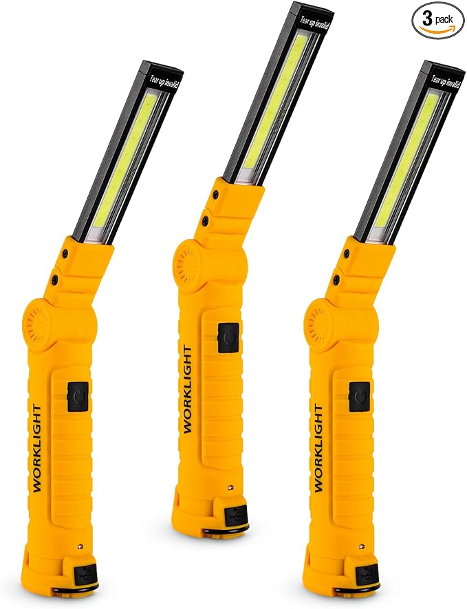 3 Pack Rechargeable LED Work Lights by Lmaytech