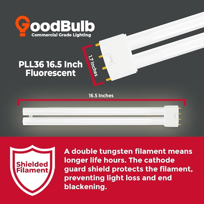 GoodBulb PLL36/835 36W 16.5" Twin Tube Compact Fluorescent Light Bulb 4-pin - Image 3