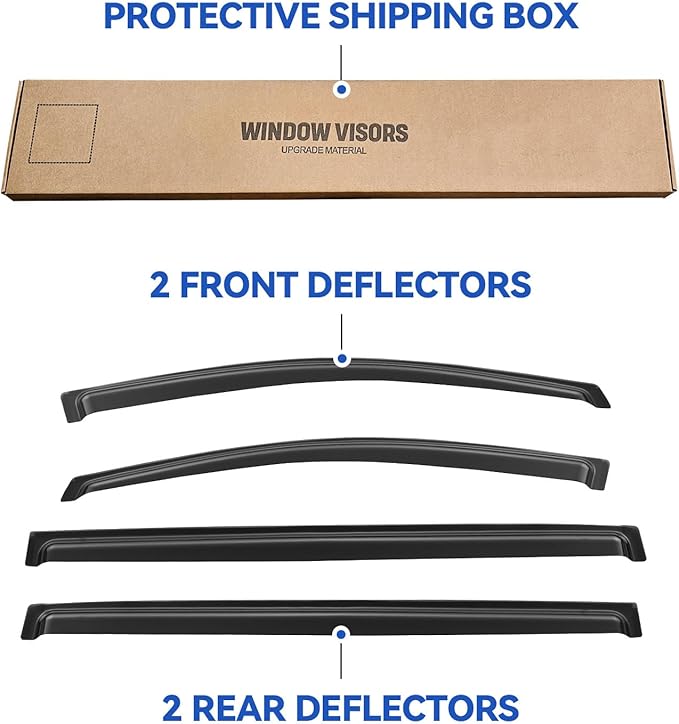 Window Visors Rain Guards Shield - Image 5