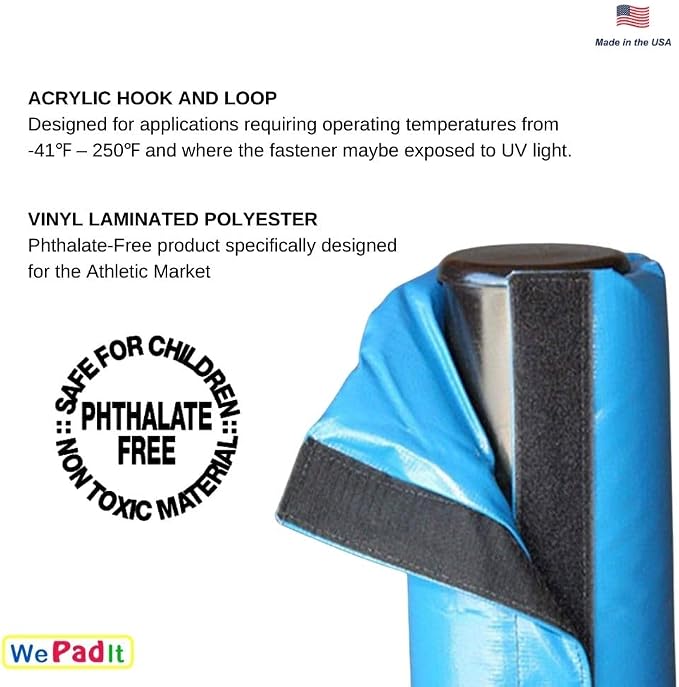 Safety Pole Pad, 4 FT Tall, 1” Thick Foam, Weatherproof, UV-Resistant, - Image 9