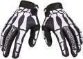Skeleton Cool Motorcycle Bicycle Full Finger Off-Road Racing Gloves Outdoor by EXCEREY