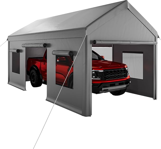 10x20 Ft. Metal Carport Garage - Image 8