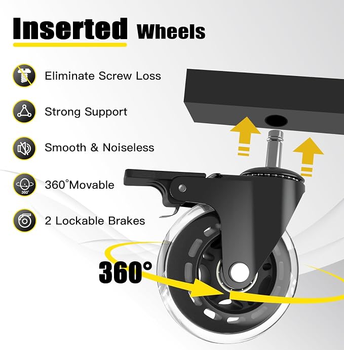 Rolling Shop Stool with Wheels, Garage Work Mechanic Stool with Backrest - Image 4