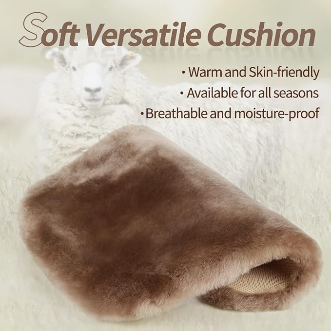 LLB Genuine Sheepskin Car Seat Cushion Seat Covers - Image 5