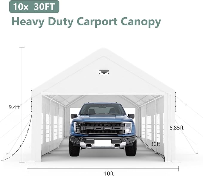 Carports 10X30 Heavy Duty, Car Ports - Image 2