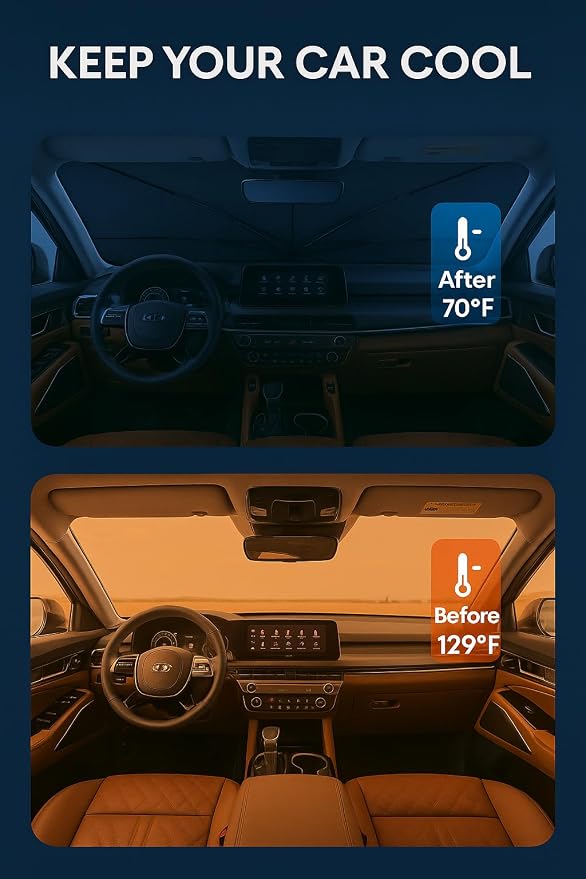 Proadsy Windshield Sun Shade Umbrella - Image 3