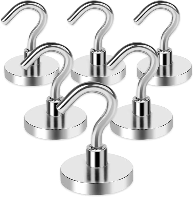 LOVIMAG Strong Magnetic Hooks, 40LBS Neodymium Magnets by LOVIMAG