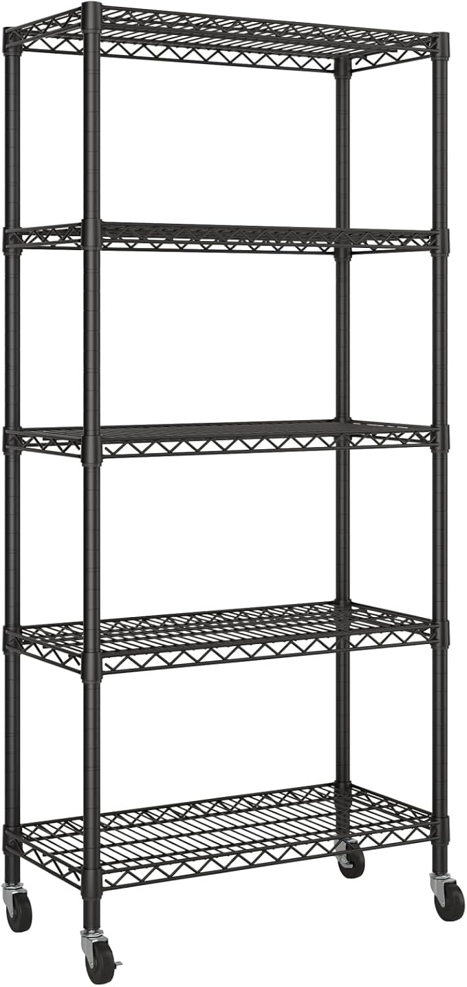 SINGAYE 5 Garage Heavy Duty Shelving Unit Kitchen Pantry Close Home Organizers - Image 9