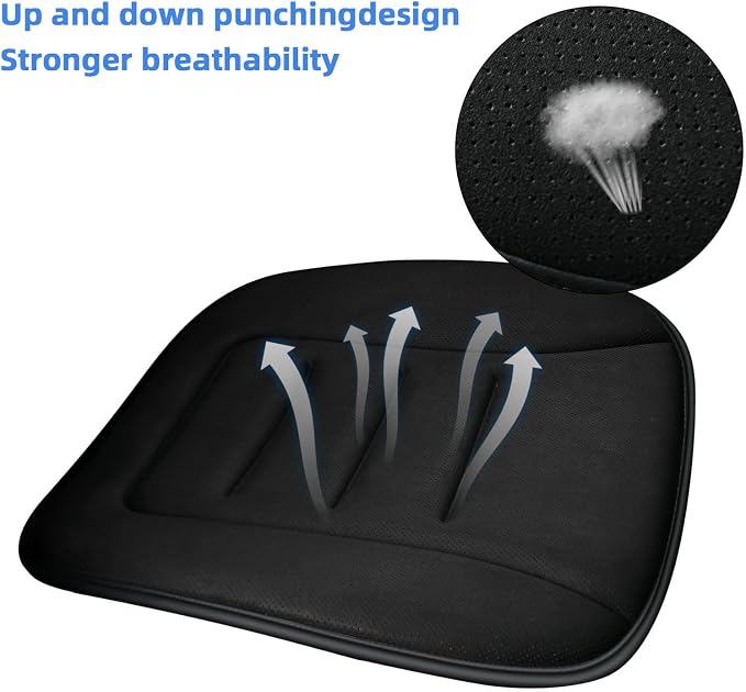 KAYI Car Seat Cushion, Memory Foam Car Seat Cushion, Anti Slip Rubber Bottom - Image 3