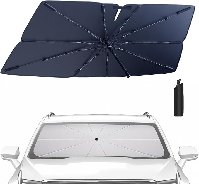Windshield Sun Shade Umbrella for 2019-2025 Cadillac XT4 Accessories: Custom by HIMUMOY