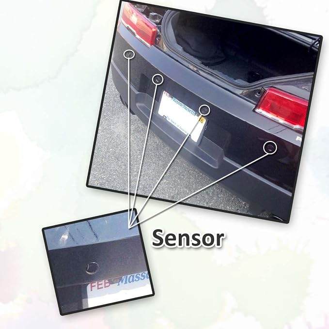 ZONETECH New 4 Parking Sensors LED Display Car Reverse Backup Radar System 10 - Image 4