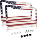 American Flag License Plate Frame, Patriotic License Plate Frame, Flag License by pmzrao