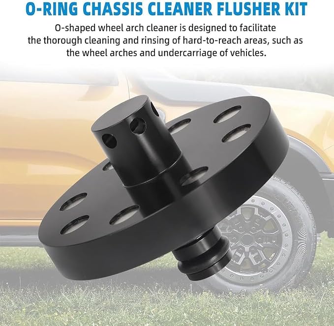 O-Ring Chassis Cleaner Flusher Kit, 360° Spinning Nozzle, Undercarriage Cleaner - Image 6