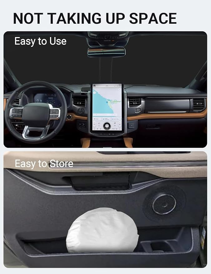Proadsy for Ford Expedition 2018-2024 2025 Windshield Sun Shade 4-Layer - Image 9