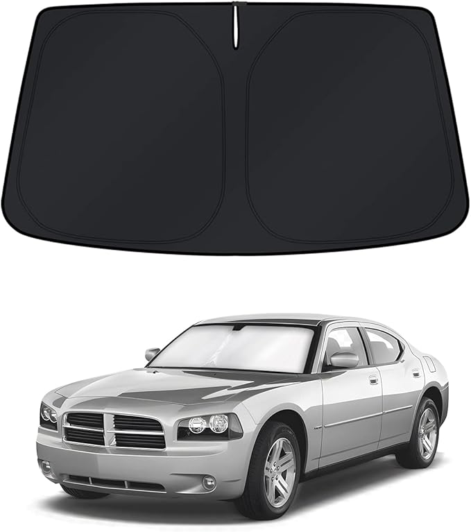 KUST Windshield Sun Shade for 2006–2010 Dodge Charger Window Shade Sun Visor by KUST