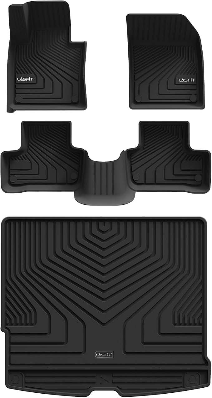 LASFIT Floor Mats & Cargo Mat for Volvo XC60, XC60 All Weather Floor Liner TPE - Image 5