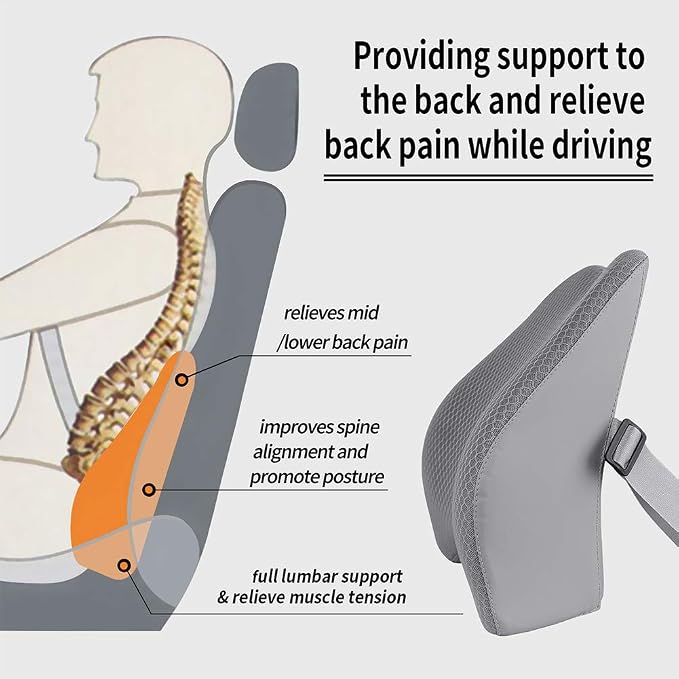 Memory Foam Lumbar Support Pillow - Image 6