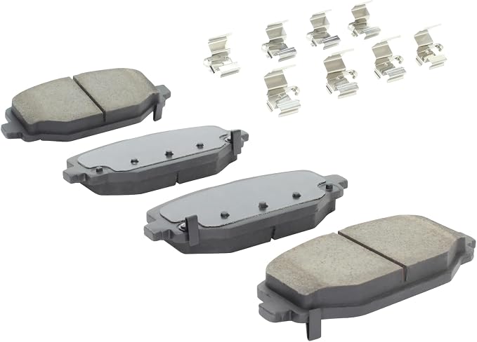 Premium Semi-Metallic Rear Brake Pads Compatible - Image 2
