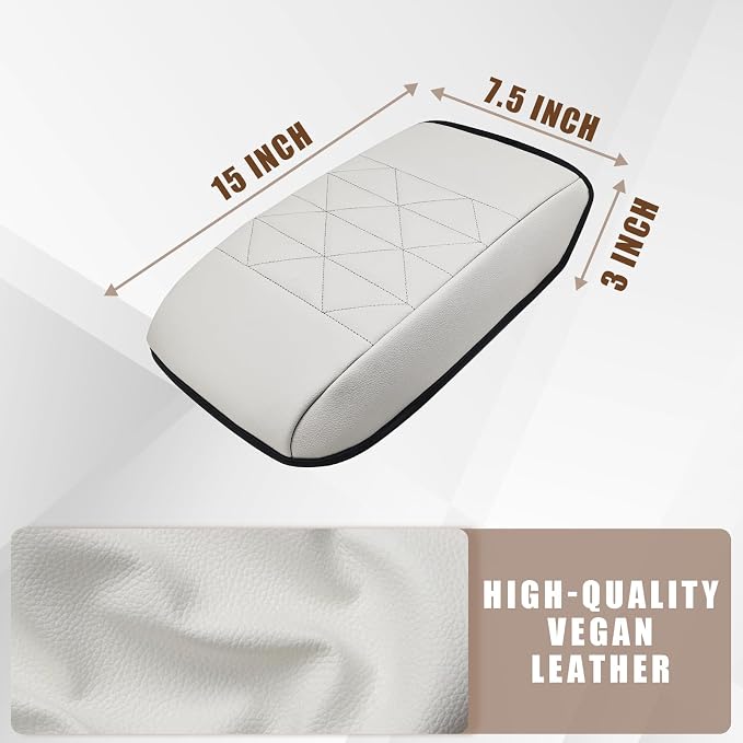 Muslogy for Accord 2025 2024 2023 Center Console Cover Armrest Pad Vegan - Image 7