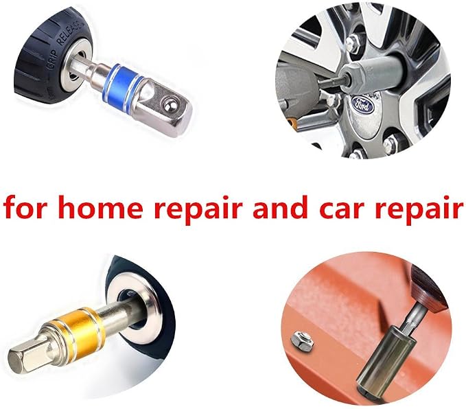 Impact Grade Socket Adapter/Extension Set Turns Power Drill Into High Speed Nut - Image 7