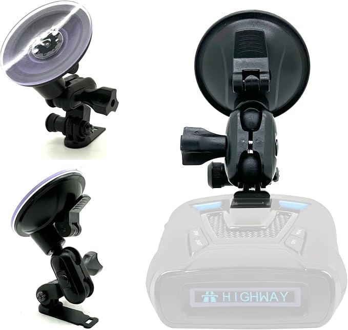 Ehnanced Dual Ball Joint Adjust Suction Cup Bracket Compatible by LycoGear