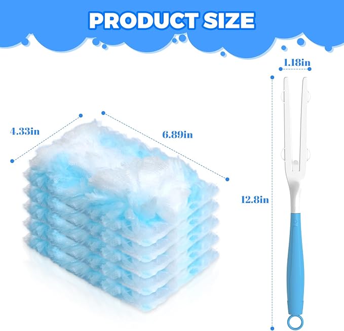 Duster Refills Compatible with Swiffer Heavy Duty Duster Refill, 3 Handles+30 - Image 2