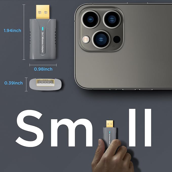 2in1 CarPlay Android Auto Wireless Adapter, Mini Car Play Cars Stick, Fast Auto - Image 4